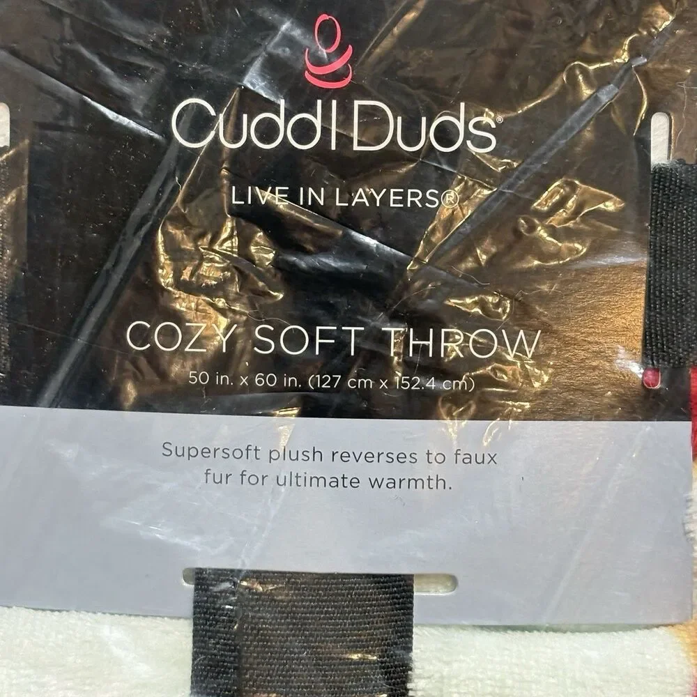 Cuddl Duds Plush Sherpa Throw Blanket And Throw Pillows Festive Dogs